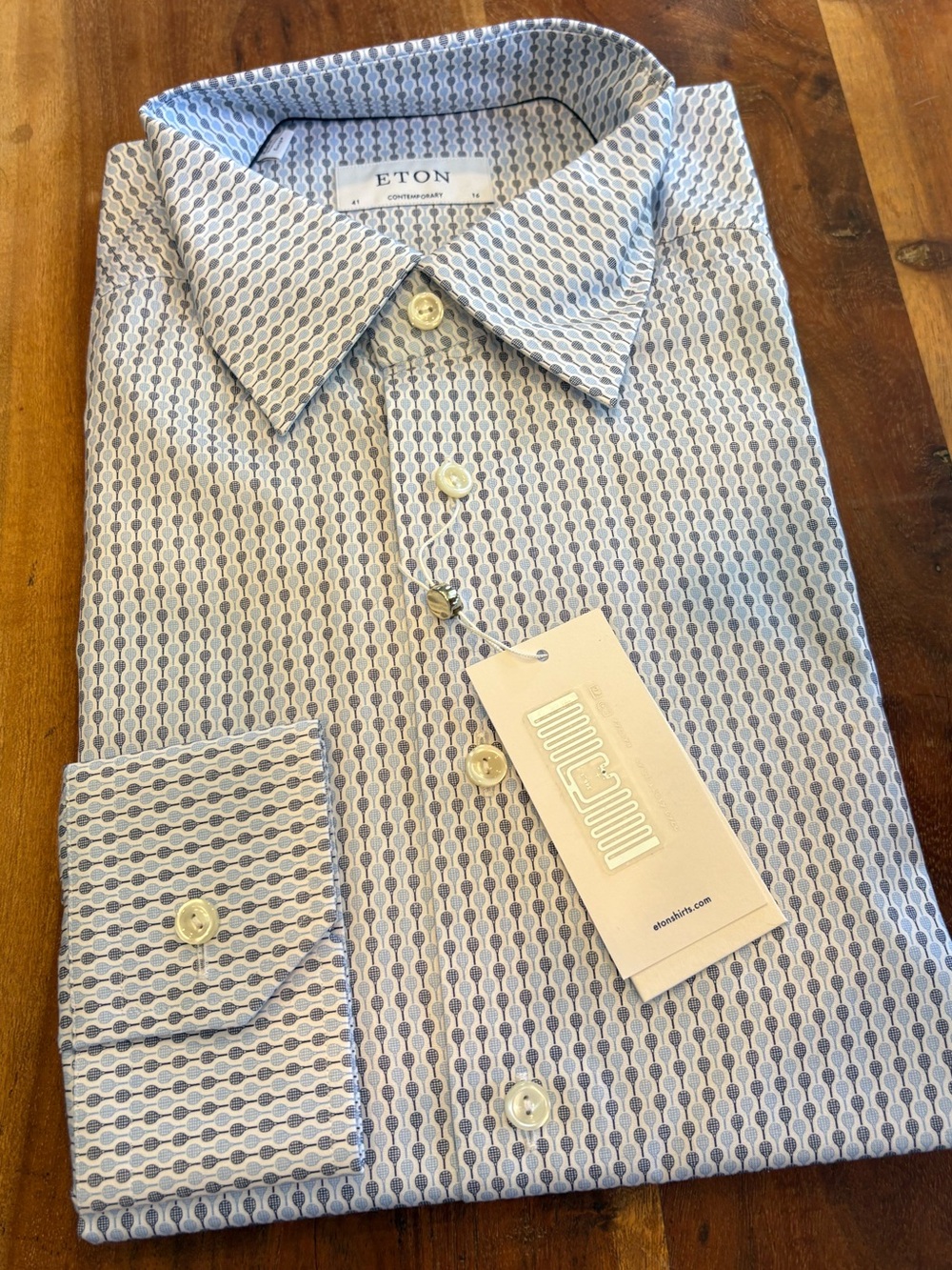 Eton Contemporary Fit Signature Twill Button up Shirt Size 16
